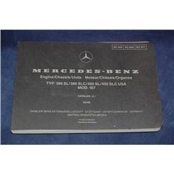 Mercedes-Benz Parts Catalog L: 380SL, 380 SLC, 450SL, 450SCL USA: Mod. 107 02/82