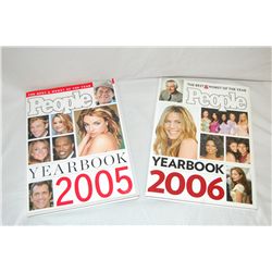 People Magazine The Best & Worst of the Year Yearbooks 2005 and 2006 (hardbound books)