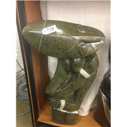 SPRING STONE, HAND CARVED "FRIENDSHIP" 28" TALL