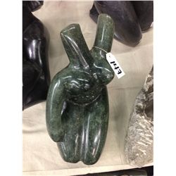 OPAL STONE, HAND CARVED FEMALE, 13"TALL