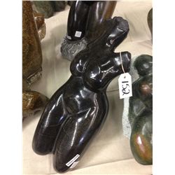 SPRING STONE, HAND CARVED FEMALE, 12" TALL