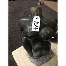 SPRING STONE, HAND CARVED FEMALE, 18  TALL