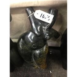 SPRING STONE, HAND CARVED FEMALE, 15" TALL