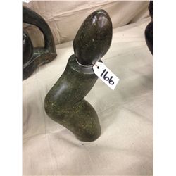 OPAL STONE, HAND CARVED ABSTRACT, 15" TALL