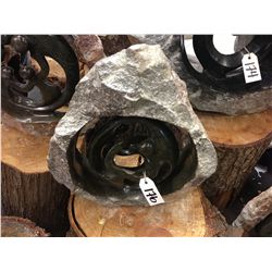 SPRING STONE FAMILY CIRCLE, POLISHED AND UNFINISHED STONE.