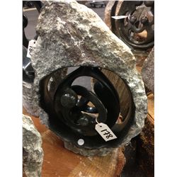 SPRING STONE FAMILY CIRCLE, POLISHED AND UNFINISHED STONE.