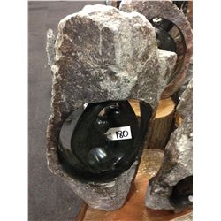 SPRING STONE FAMILY CIRCLE, POLISHED AND UNFINISHED STONE.