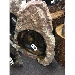 SPRING STONE FAMILY CIRCLE, POLISHED AND UNFINISHED STONE.