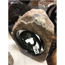 SPRING STONE FAMILY CIRCLE, POLISHED AND UNFINISHED STONE.