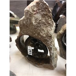 SPRING STONE FAMILY CIRCLE, POLISHED AND UNFINISHED STONE.