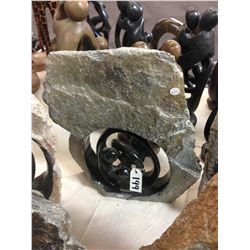 SPRING STONE FAMILY CIRCLE, POLISHED AND UNFINISHED STONE.