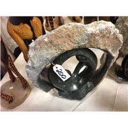 SPRING STONE FAMILY CIRCLE, POLISHED AND UNFINISHED STONE.