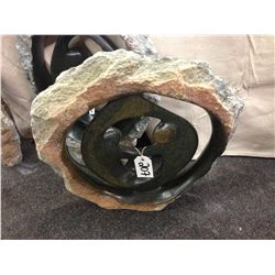 SPRING STONE FAMILY CIRCLE, POLISHED AND UNFINISHED STONE.