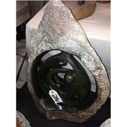 SPRING STONE FAMILY CIRCLE, POLISHED AND UNFINISHED STONE.