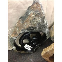 SPRING STONE FAMILY CIRCLE, POLISHED AND UNFINISHED STONE.