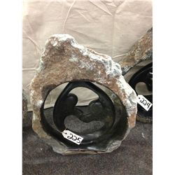 SPRING STONE FAMILY CIRCLE, POLISHED AND UNFINISHED STONE.