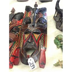 ELEPHANT MASK, AFRICAN MAHOGANY