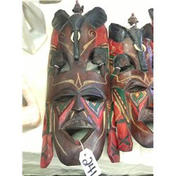 ELEPHANT MASK, AFRICAN MAHOGANY