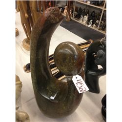 OPAL STONE, HAND CARVED ABSTRACT 22" TALL