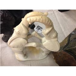 ELEPHANT, KENYA SOFT STONE HAND CARVED 13" TALL