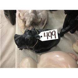 HIPPO, OPAL STONE HAND CARVED