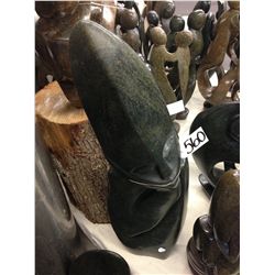 OPAL STONE, "WOMAN THINKER" HAND CARVED 26" TALL