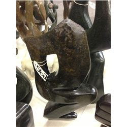 SPRING STONE, ABSTRACT HAND CARVED 20" TALL