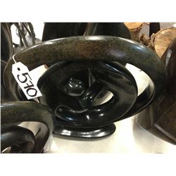 OPAL STONE, FAMILY CIRCLE HAND CARVED 16" TALL