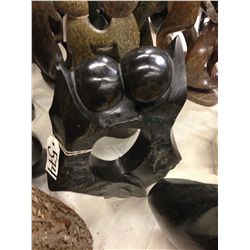 SPRING STONE, RARE TEXTURE, COUPLE. HAND CARVED 17" TALL