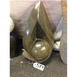 SPRING STONE ABSTRACT, HAND CARVED 15" TALL