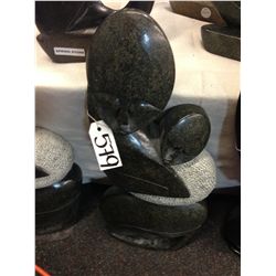 SPRING STONE MOTHER AND CHILD, HAND CARVED 20" TALL