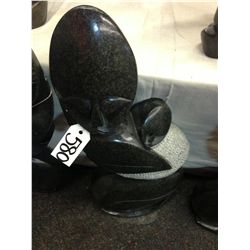 SPRING STONE MOTHER AND CHILD, HAND CARVED 20" TALL