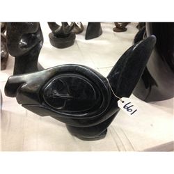 SPRING STONE, HAND CARVED ABSTRACT, 14" TALL