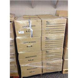 PALLET OF ASSORTED AFRICAN FIGURES, SCULPTURES AND COLLECTABLES. EACH PALLET CONTAINS  HUNDREDS OF