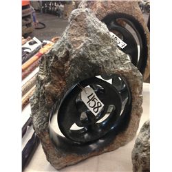 SPRING STONE FAMILY CIRCLE, POLISHED AND UNFINISHED STONE.