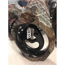 SPRING STONE FAMILY CIRCLE, POLISHED AND UNFINISHED STONE.