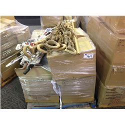 PALLET OF ASSORTED AFRICAN FIGURES, SCULPTURES AND COLLECTABLES. EACH PALLET CONTAINS  HUNDREDS OF