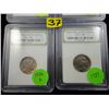 Image 2 : Slabbed Buffalo Nickels - 4 Pieces