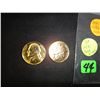 24K Gold Plated Nickels - 2 Pieces
