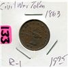 Image 1 : 1863 Civil War Store Card Token
