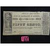 Image 1 : Authentic Confederate Richmond Fifty Cent Note