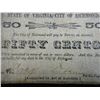 Image 2 : Authentic Confederate Richmond Fifty Cent Note