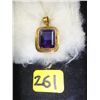 Image 1 : Beautiful Gold and Amethyst Pendant