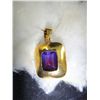 Image 2 : Beautiful Gold and Amethyst Pendant