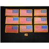 Image 1 : US Military Flag Patches - 9 Pieces