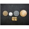 Image 1 : WWII - Era International Coin Lot - 4 Pieces