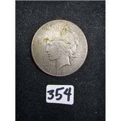 1927-S Peace Dollar