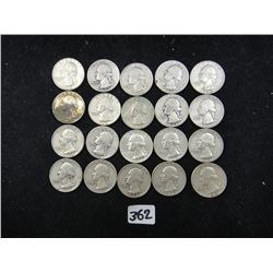Silver Quarter Lot - 20 Pieces