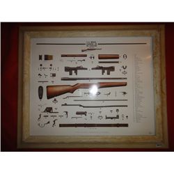 Framed M1-Garand Print