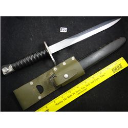Unidentified Large Military Bayonet with Sheath